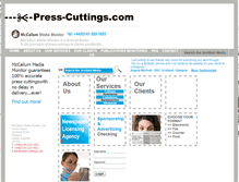 Tablet Screenshot of press-cuttings.com